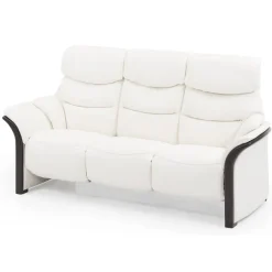 Hammel 3 pers hvid lædersofa