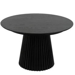 Hammel Udtræksbord i Sort Eg – Ø140 cm (Udvides til 240 cm)