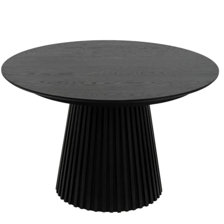 Hammel Udtræksbord i Sort Eg – Ø120 cm (Udvides til 220 cm)