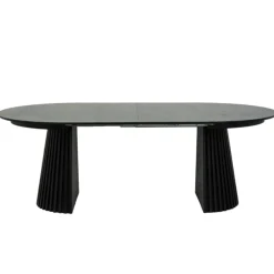 Hammel Udtræksbord i Sort Eg – Ø120 cm (Udvides til 220 cm)