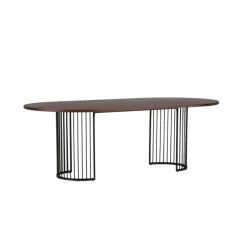 Hamneskar Ovalt spisebord 220 x 110 cm - Valnød