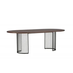 Hamneskar Ovalt spisebord 220 x 110 cm - Valnød