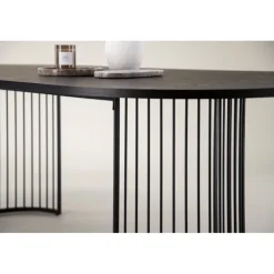 Hamneskar Ovalt spisebord 220 x 110 cm - Sort