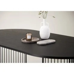 Hamneskar Ovalt spisebord 220 x 110 cm - Sort