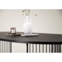 Hamneskar Ovalt spisebord 220 x 110 cm - Sort