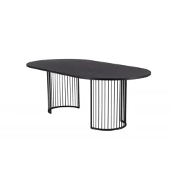 Hamneskar Ovalt spisebord 220 x 110 cm - Sort