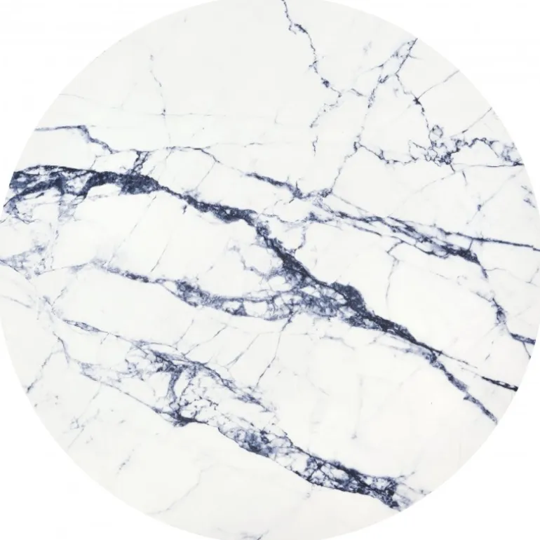 HARISSA_B sofabord, Sort / Hvid marmor