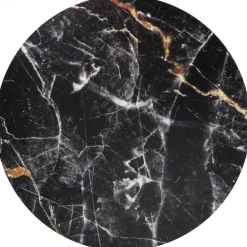 HARISSA_G sofabord, guld/Sort marmor