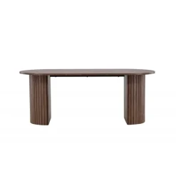 Haron Ovalt spisebord 200 x 90cm - Mocca
