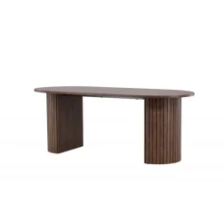 Haron Ovalt spisebord 200 x 90cm - Mocca