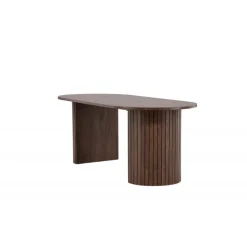 Haron Ovalt spisebord 200 x 90cm - Mocca