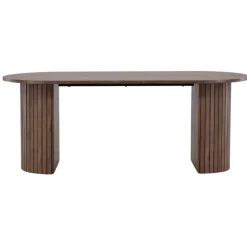 Haron Ovalt spisebord 200 x 90cm - Mocca