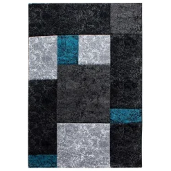 Hawaii Kortluvet Tæppeløber Ternet - Turkis