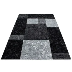 Hawaii Kortluvet Tæppeløber Ternet - Sort