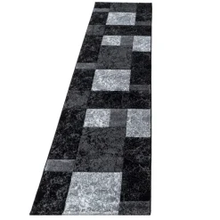 Hawaii Kortluvet Tæppeløber Ternet - Sort