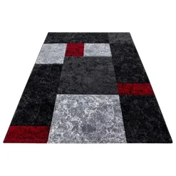 Hawaii Kortluvet Tæppeløber Ternet - Rød