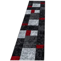 Hawaii Kortluvet Tæppeløber Ternet - Rød