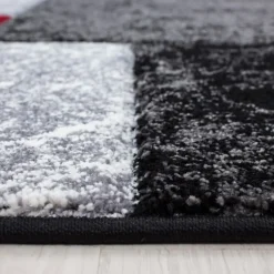 Hawaii Kortluvet Tæppeløber Ternet - Rød