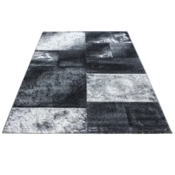 Hawaii Kortluvet Tæppeløber Ternet - Grå