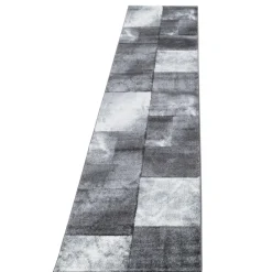 Hawaii Kortluvet Tæppeløber Ternet - Grå