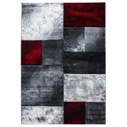 Hawaii Kortluvet Tæppeløber Ternet - Rød