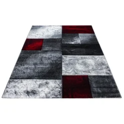 Hawaii Kortluvet Tæppeløber Ternet - Rød