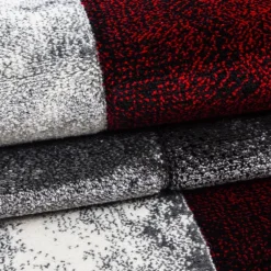 Hawaii Kortluvet Tæppeløber Ternet - Rød