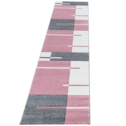 Hawaii Kortluvet Tæppeløber Ternet - Pink