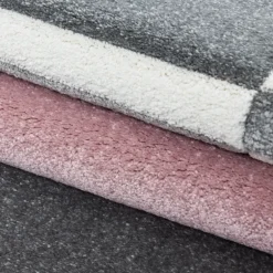 Hawaii Kortluvet Tæppeløber Ternet - Pink