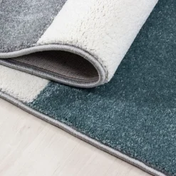 Hawaii Kortluvet Tæppeløber Ternet - Blå