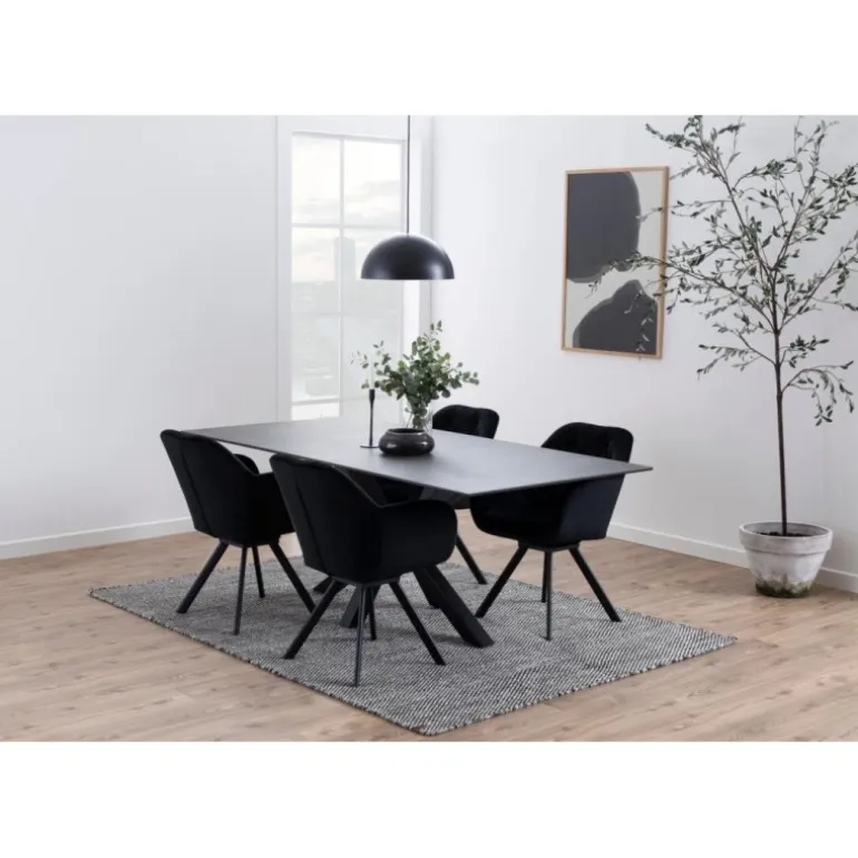 Heaven Spisebord 200cm - sort Keramik