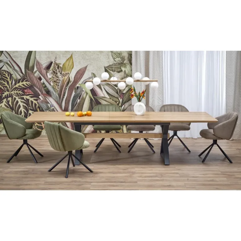 HENRY bord, Naturlig / Sort