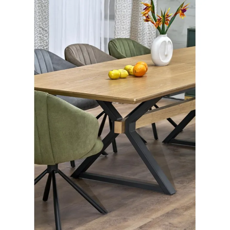 HENRY bord, Naturlig / Sort