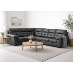 Hjort Knudsen Dalby læder XL hjørnesofa