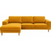 Hjort Knudsen Hadsten chaiselong sofa Venstrevendt - Sennepsgul velour