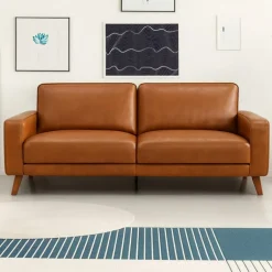 Hjort Knudsen Hvidovre 2 personers lædersofa