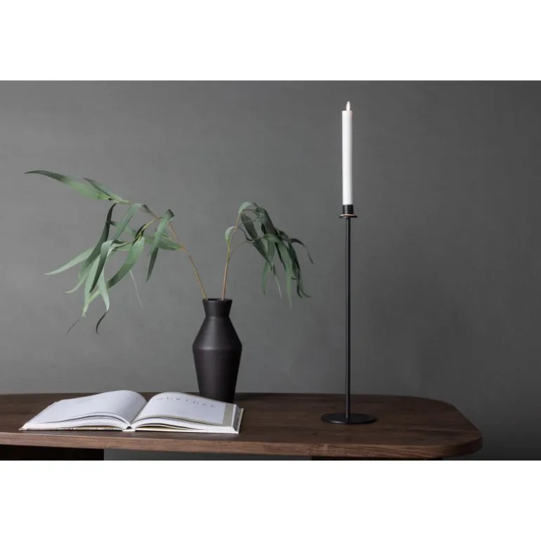 Hogehall Lysestage - Sort og Hvid