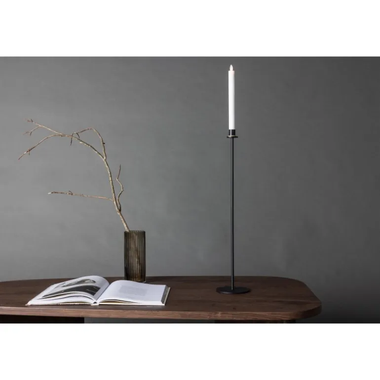 Hogehall Lysestage - Sort og Hvid