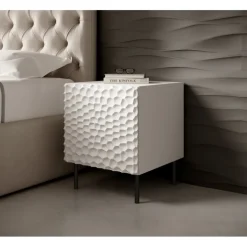 HOLE sengebord Hvid mat/Hvid mat