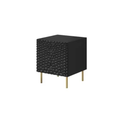 HOLE sengebord Sort mat/Sort mat