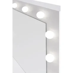 Hollywood - Sminkebord med spejl - Hvid