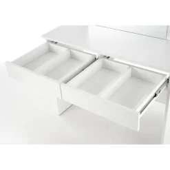 Hollywood - Sminkebord med spejl - Hvid