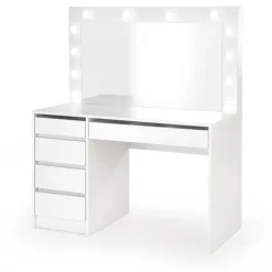 Hollywood XL Sminkebord med spejl - Hvid