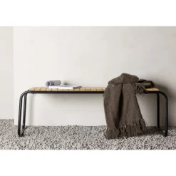 Holmbeck Bænk - Sort,Natur