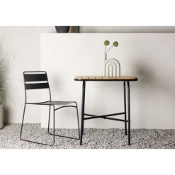 Holmbeck Cafébord - Sort,Natur