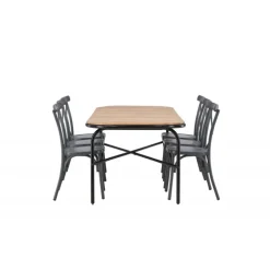 Holmbeck Loungesæt - Havemøbelsæt - Mørkegrå,Natur