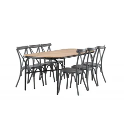 Holmbeck Loungesæt - Havemøbelsæt - Mørkegrå,Natur