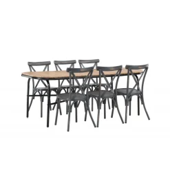 Holmbeck Loungesæt - Havemøbelsæt - Mørkegrå,Natur