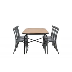 Holmbeck Loungesæt - Havemøbelsæt - Mørkegrå,Natur