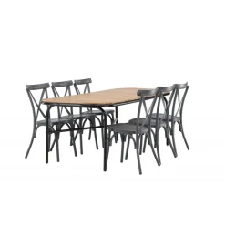 Holmbeck Loungesæt - Havemøbelsæt - Mørkegrå,Natur